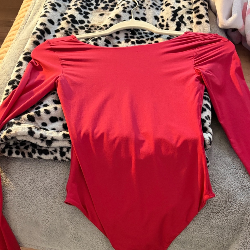 American Eagle Outfitters Vibrant Red Bodysuit